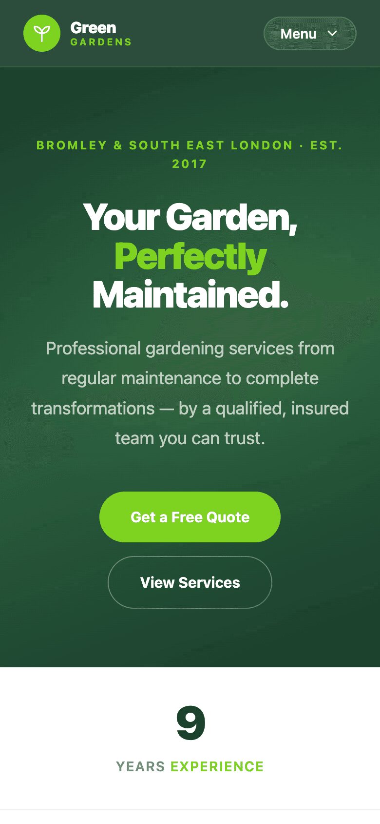 Green Gardens mobile